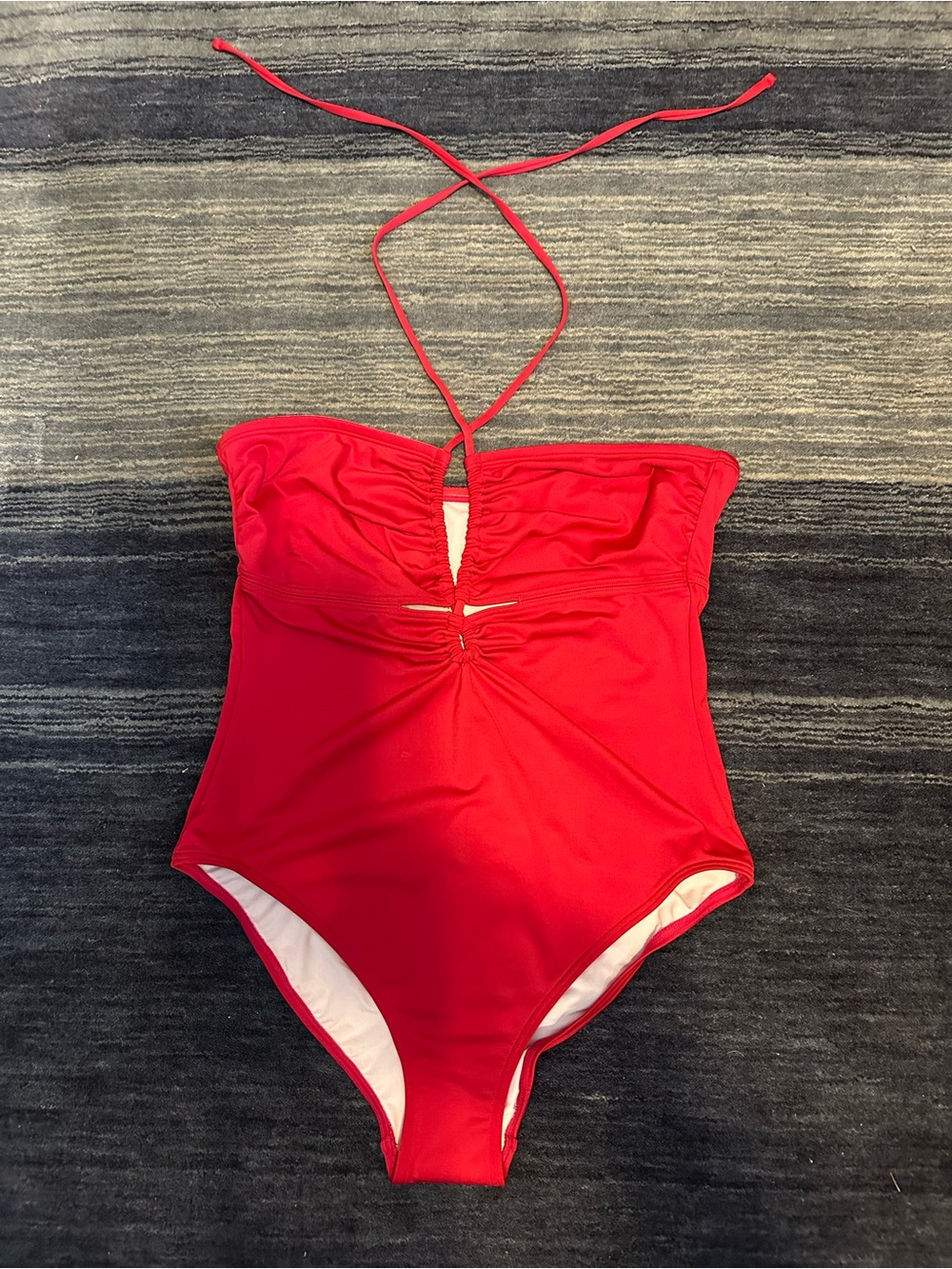 J.Crew Cut Out Swimsuit Halter Neck